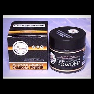 Natural teeth whitening charcoal powder